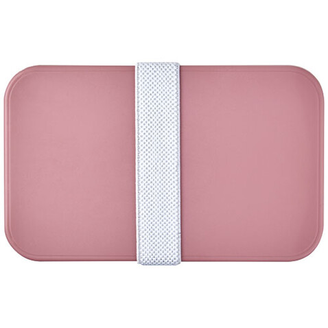 MIYO Renew Doppel-Lunchbox, rosa, rosa, weiss bedrucken, Art.-Nr. 21018241