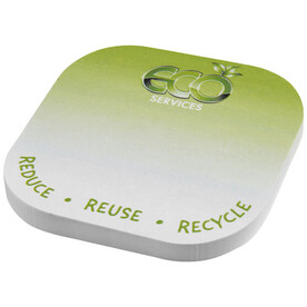 Sticky-Mate® recycelte Haftnotizen mit runden Ecken, weiss bedrucken, Art.-Nr. 21018501 Sticky-Mate® recycelte Haftnotizen mit runden Ecken, weiss bedrucken, Art.-Nr. 21018501