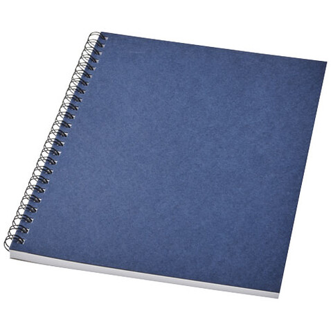 Desk-Mate® A5 recyceltes farbiges Notizbuch mit Spiralbindung, dunkelblau bedrucken, Art.-Nr. 21018755 Desk-Mate® A5 recyceltes farbiges Notizbuch mit Spiralbindung, dunkelblau bedrucken, Art.-Nr. 21018755