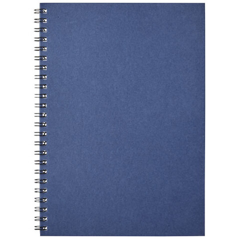 Desk-Mate® A5 recyceltes farbiges Notizbuch mit Spiralbindung, dunkelblau bedrucken, Art.-Nr. 21018755 Desk-Mate® A5 recyceltes farbiges Notizbuch mit Spiralbindung, dunkelblau bedrucken, Art.-Nr. 21018755