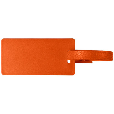 River Gepäckanhänger mit Fenster aus recyceltem Material, orange bedrucken, Art.-Nr. 21019131 River Gepäckanhänger mit Fenster aus recyceltem Material, orange bedrucken, Art.-Nr. 21019131