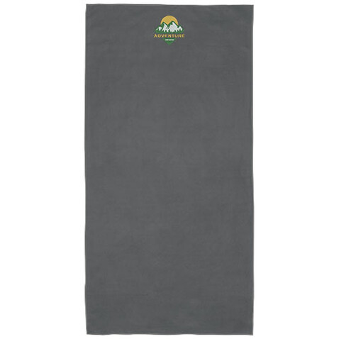Pieter ultraleichtes und schnell trocknendes GRS Handtuch 50 × 100 cm, grau bedrucken, Art.-Nr. 11332382