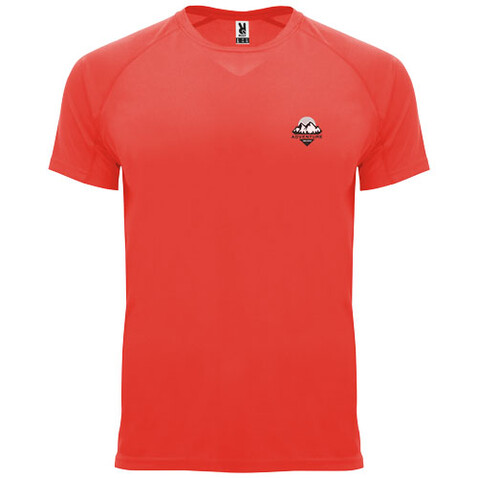 Bahrain Sport T-Shirt für Kinder, Fluor Coral bedrucken, Art.-Nr. K04072KD