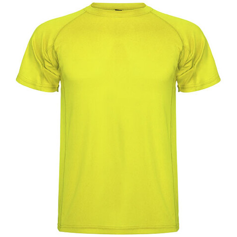 Montecarlo Sport T-Shirt für Kinder, Fluor Yellow bedrucken, Art.-Nr. K04251CD