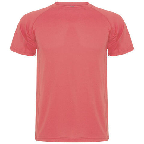 Montecarlo Sport T-Shirt für Kinder, Fluor Coral bedrucken, Art.-Nr. K04252KH