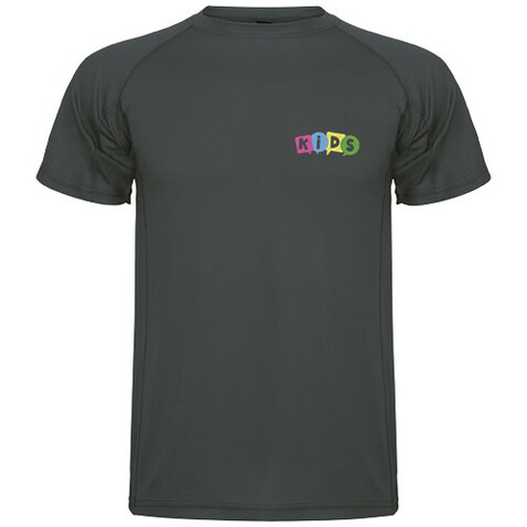 Montecarlo Sport T-Shirt für Kinder, Dark Lead bedrucken, Art.-Nr. K04254BH