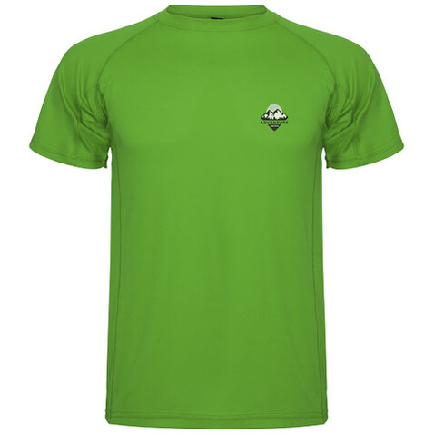 Montecarlo Sport T-Shirt für Kinder, farngrün bedrucken, Art.-Nr. K04255DH