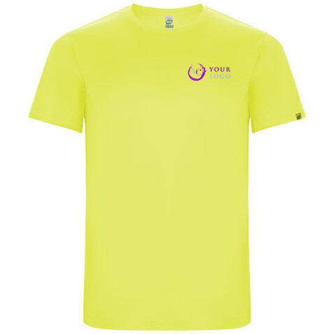 Imola Sport T-Shirt für Kinder, Fluor Yellow bedrucken, Art.-Nr. K04271CM