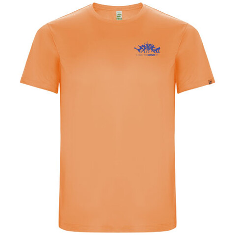 Imola Sport T-Shirt für Kinder, Fluor Orange bedrucken, Art.-Nr. K04273LM