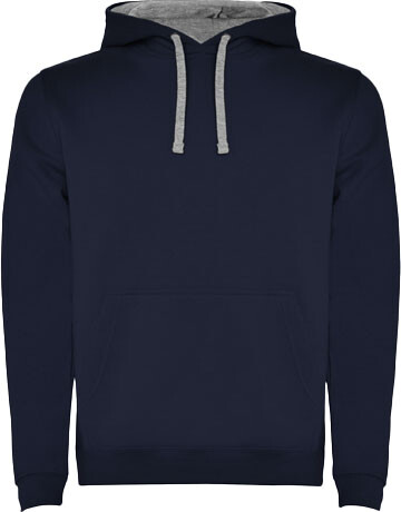 Urban Kapuzenpullover für Kinder, Navy Blue, Marl Grey bedrucken, Art.-Nr. K10678GJ