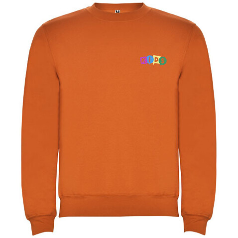 Clasica Sweatshirt mit Rundhalsausschnitt für Kinder, orange bedrucken, Art.-Nr. K10703IG