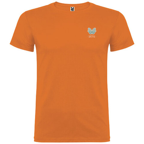 Beagle T-Shirt für Kinder, orange bedrucken, Art.-Nr. K65543IG