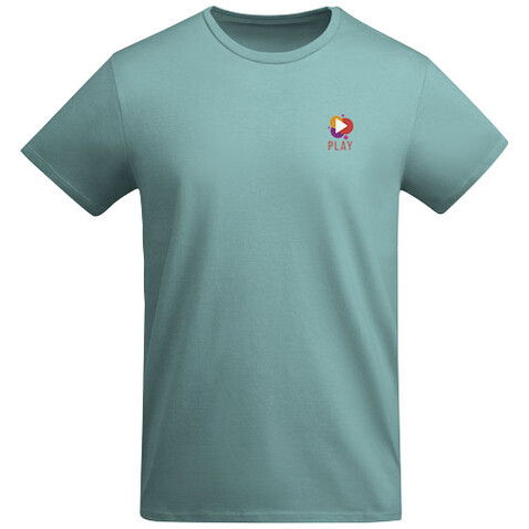 Breda T-Shirt aus Bio-Baumwolle für Kinder, Dusty Blue bedrucken, Art.-Nr. K66981ML