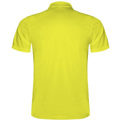 Monzha Sport Poloshirt für Herren, Fluor Yellow bedrucken, Art.-Nr. R04041C1