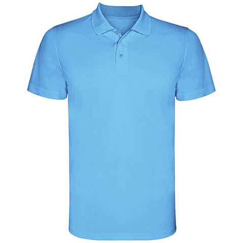 Monzha Sport Poloshirt für Herren, türkis bedrucken, Art.-Nr. R04044U2