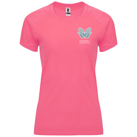 Bahrain Sport T-Shirt für Damen, Fluor Lady Pink bedrucken, Art.-Nr. R04084Q2 Bahrain Sport T-Shirt für Damen, Fluor Lady Pink bedrucken, Art.-Nr. R04084Q2