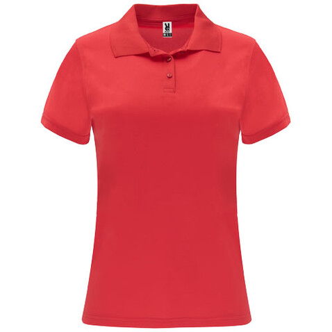 Monzha Sport Poloshirt für Damen, rot bedrucken, Art.-Nr. R04104I4 Monzha Sport Poloshirt für Damen, rot bedrucken, Art.-Nr. R04104I4