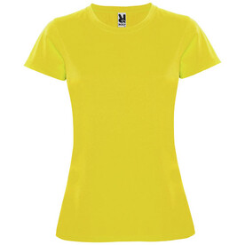 Montecarlo Sport T-Shirt für Damen, gelb bedrucken, Art.-Nr. R04231B1