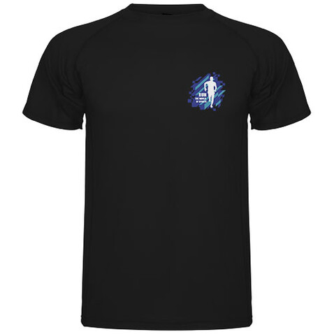 Montecarlo Sport T-Shirt für Herren, schwarz bedrucken, Art.-Nr. R04253O4