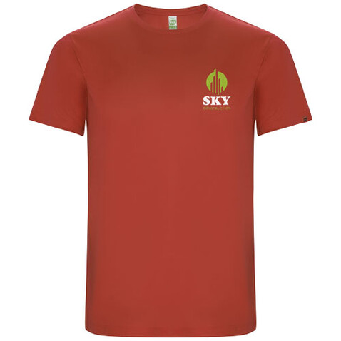 Imola Sport T-Shirt für Herren, rot bedrucken, Art.-Nr. R04274I2 Imola Sport T-Shirt für Herren, rot bedrucken, Art.-Nr. R04274I2