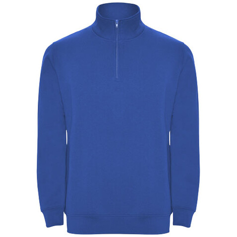 Aneto Pullover mit Viertelreißverschluss, royalblau bedrucken, Art.-Nr. R11094T2 Aneto Pullover mit Viertelreißverschluss, royalblau bedrucken, Art.-Nr. R11094T2