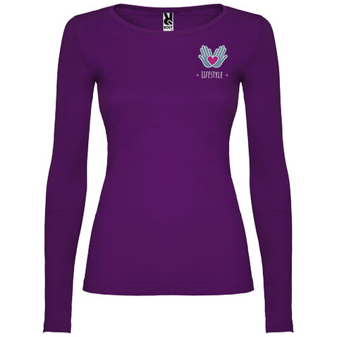 Extreme Langarmshirt für Damen, lila bedrucken, Art.-Nr. R12184H6
