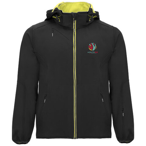 Siberia Softshelljacke Unisex, schwarz bedrucken, Art.-Nr. R64283O0