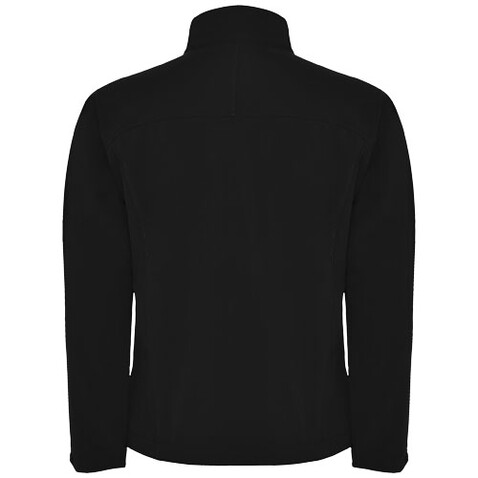 Rudolph Softshelljacke Unisex, schwarz bedrucken, Art.-Nr. R64353O4