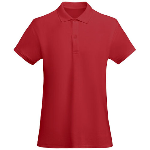 Prince Poloshirt aus Bio-Baumwolle für Damen, rot bedrucken, Art.-Nr. R66184I3 Prince Poloshirt aus Bio-Baumwolle für Damen, rot bedrucken, Art.-Nr. R66184I3