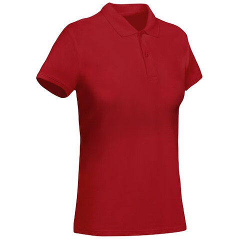Prince Poloshirt aus Bio-Baumwolle für Damen, rot bedrucken, Art.-Nr. R66184I3 Prince Poloshirt aus Bio-Baumwolle für Damen, rot bedrucken, Art.-Nr. R66184I3