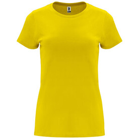 Capri T-Shirt für Damen, gelb bedrucken, Art.-Nr. R66831B1 Capri T-Shirt für Damen, gelb bedrucken, Art.-Nr. R66831B1