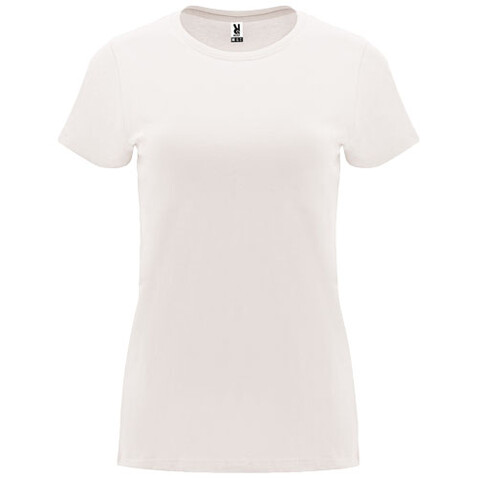 Capri T-Shirt für Damen, Vintage White bedrucken, Art.-Nr. R66832C5