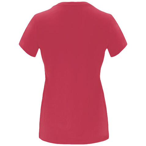 Capri T-Shirt für Damen, Chrysanthemum Red bedrucken, Art.-Nr. R66834K1