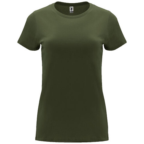 Capri T-Shirt für Damen, Venture Green bedrucken, Art.-Nr. R66834Y4