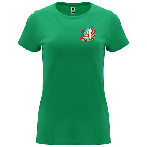 Capri T-Shirt für Damen, Kelly Green bedrucken, Art.-Nr. R66835H1