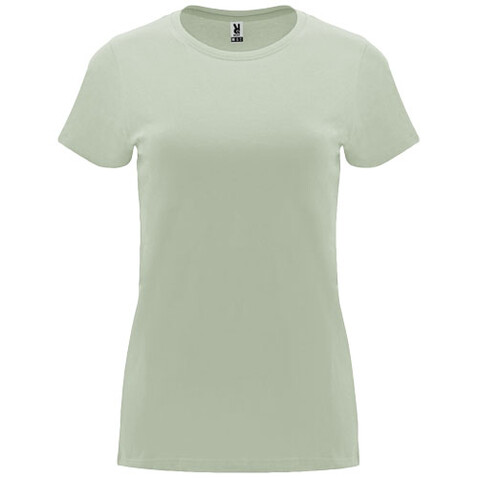 Capri T-Shirt für Damen, Mist Green bedrucken, Art.-Nr. R66835Q4