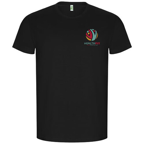 Golden T-Shirt für Herren, schwarz bedrucken, Art.-Nr. R66903O6