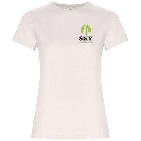 Golden T-Shirt für Damen, Vintage White bedrucken, Art.-Nr. R66962C2