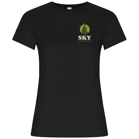 Golden T-Shirt für Damen, schwarz bedrucken, Art.-Nr. R66963O1