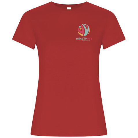Golden T-Shirt für Damen, rot bedrucken, Art.-Nr. R66964I5