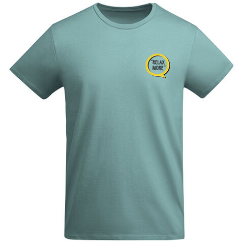 Breda T-Shirt aus Bio-Baumwolle für Herren, Dusty Blue bedrucken, Art.-Nr. R66981M4