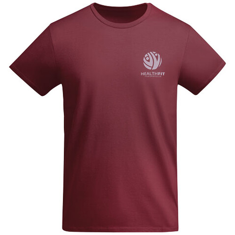 Breda T-Shirt aus Bio-Baumwolle für Herren, Garnet bedrucken, Art.-Nr. R66982P1