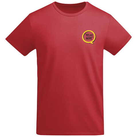 Breda T-Shirt aus Bio-Baumwolle für Herren, rot bedrucken, Art.-Nr. R66984I6