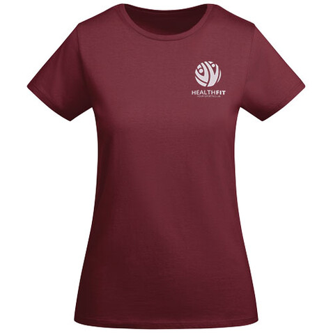 Breda T-Shirt aus Bio-Baumwolle für Damen, Garnet bedrucken, Art.-Nr. R66992P4