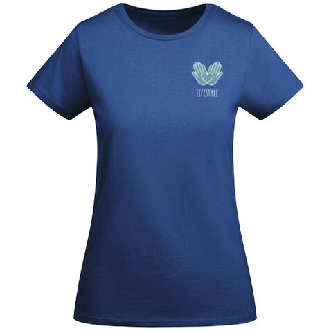 Breda T-Shirt aus Bio-Baumwolle für Damen, royalblau bedrucken, Art.-Nr. R66994T5