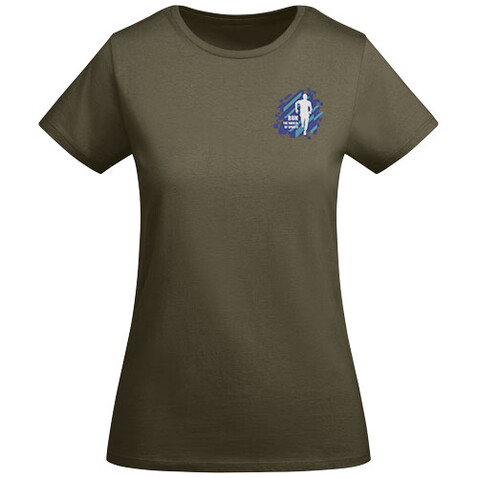 Breda T-Shirt aus Bio-Baumwolle für Damen, Militar Green bedrucken, Art.-Nr. R66995M4
