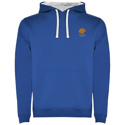 Urban Kapuzenpullover für Kinder, royalblau, weiss bedrucken, Art.-Nr. K10678CL