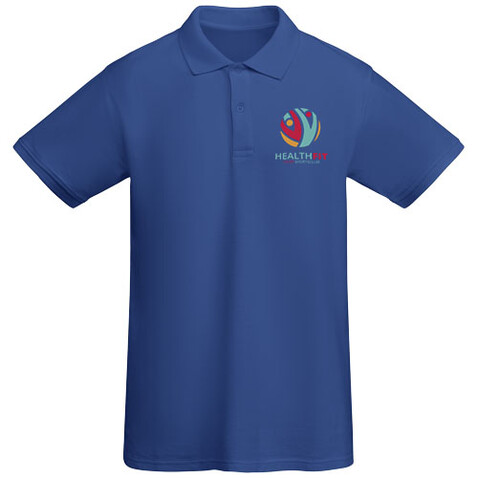 Prince Poloshirt aus Bio-Baumwolle für Herren, royalblau bedrucken, Art.-Nr. R66174T5