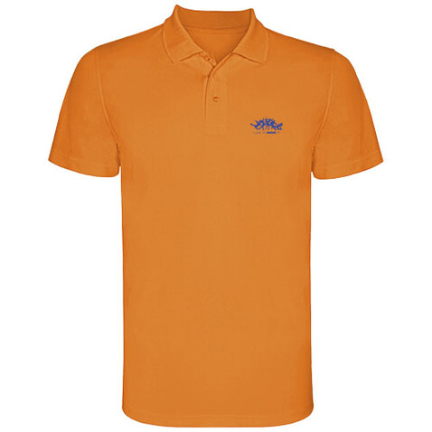 Monzha Sport Poloshirt für Kinder, Fluor Orange bedrucken, Art.-Nr. K04043LM