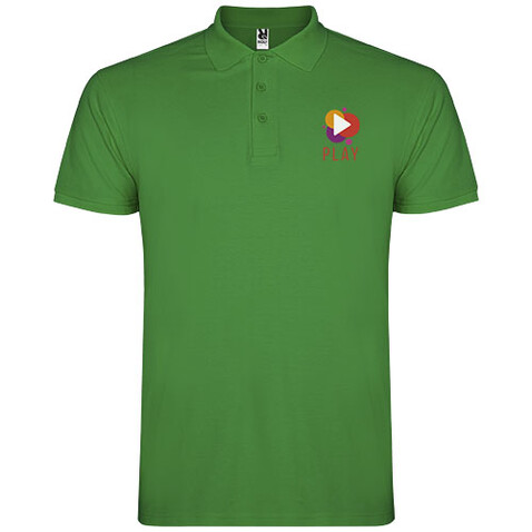 Star Poloshirt für Kinder, Tropical Green bedrucken, Art.-Nr. K66385UJ